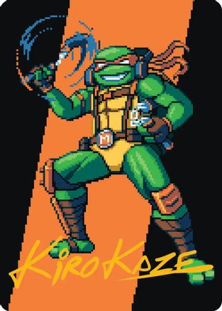 Michelangelo, the Heart Art Card (Gold-Stamped Signature) [Teenage Mutant Ninja Turtles Art Series]-1