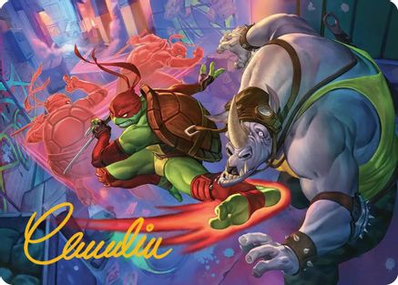 Super Combo Art Card (Gold-Stamped Signature) [Teenage Mutant Ninja Turtles Art Series]-1