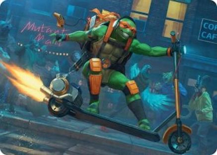 Michelangelo, On the Scene Art Card [Teenage Mutant Ninja Turtles Art Series]-1