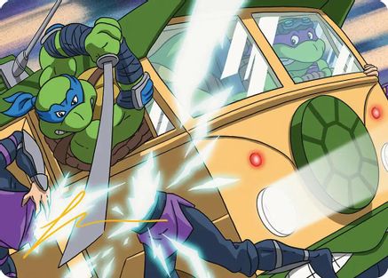 Don & Leo, Problem Solvers Art Card (Gold-Stamped Signature) [Teenage Mutant Ninja Turtles Art Series]-1