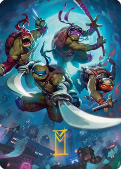 Heroes in a Half Shell Art Card (Gold-Stamped Signature) [Teenage Mutant Ninja Turtles Art Series]-1