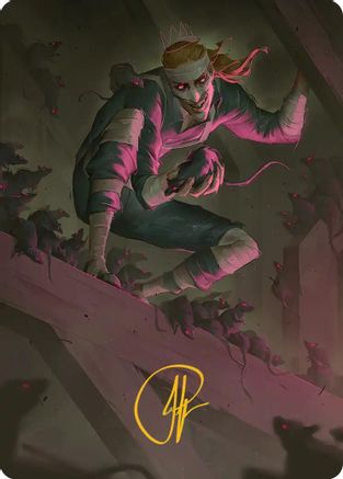 Rat King, the Chaosbringer Art Card (Gold-Stamped Signature) [Teenage Mutant Ninja Turtles Art Series]-1