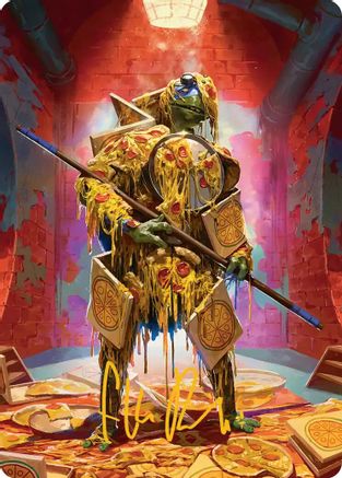 Commander's Plate Art Card (Gold-Stamped Signature) (ASTMT-050) - Art Series: Teenage Mutant Ninja Turtles-1