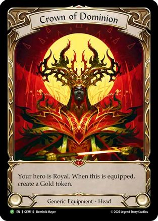Crown of Dominion (Golden) [GEM112] (GEM Pack 4)  Rainbow Foil-1