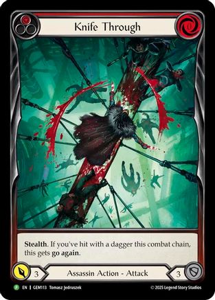Knife Through (Red) [GEM113] (GEM Pack 4)-1