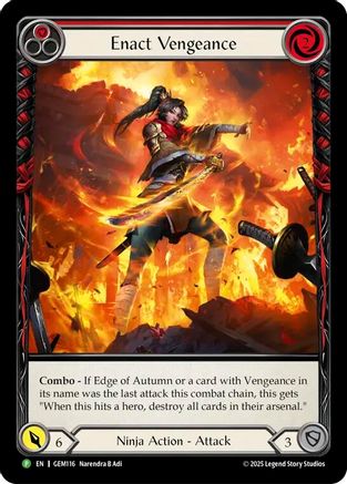 Enact Vengeance [GEM116] (GEM Pack 4)  Rainbow Foil-1