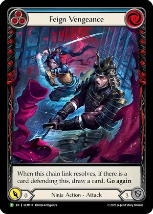 Feign Vengeance (Blue) (GEM117) - GEM Pack 4 Rainbow Foil