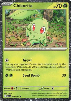 Chikorita (Cosmos Holo) 008  - Holofoil Miscellaneous Cards & Products - Common-1