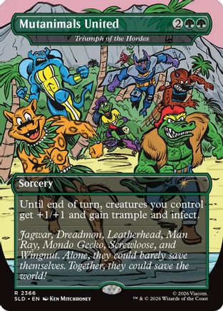 Mutanimals United - Triumph of the Hordes (SLD-2366) - Secret Lair Drop Series Foil-1