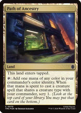 Path of Ancestry (Surge Foil) (TMC-070) - Commander: Teenage Mutant Ninja Turtles Foil-1