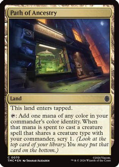 Path of Ancestry (Surge Foil) (TMC-070) - Commander: Teenage Mutant Ninja Turtles Foil-1