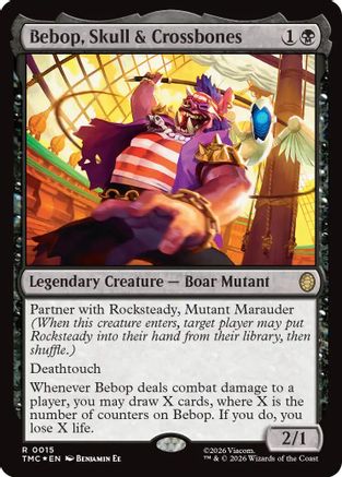 Bebop, Skull & Crossbones (Surge Foil) (TMC-015) - Commander: Teenage Mutant Ninja Turtles Foil-1