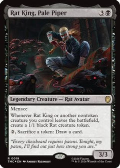 Rat King, Pale Piper (Surge Foil) (TMC-019) - Commander: Teenage Mutant Ninja Turtles Foil-1