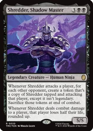 Shredder, Shadow Master (Surge Foil) (TMC-020) - Commander: Teenage Mutant Ninja Turtles Foil-1
