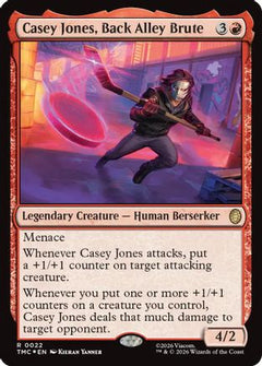 Casey Jones, Back Alley Brute (Surge Foil) (TMC-022) - Commander: Teenage Mutant Ninja Turtles Foil-1