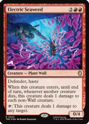 Electric Seaweed (Surge Foil) (TMC-023) - Commander: Teenage Mutant Ninja Turtles Foil-1