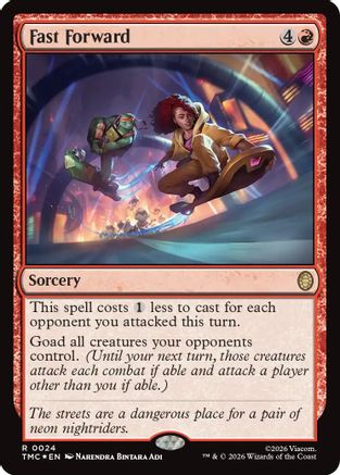 Fast Forward (Surge Foil) (TMC-024) - Commander: Teenage Mutant Ninja Turtles Foil-1