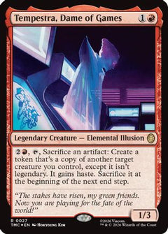 Tempestra, Dame of Games (Surge Foil) (TMC-027) - Commander: Teenage Mutant Ninja Turtles Foil-1