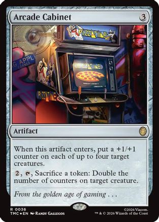 Arcade Cabinet (Surge Foil) (TMC-036) - Commander: Teenage Mutant Ninja Turtles Foil-1