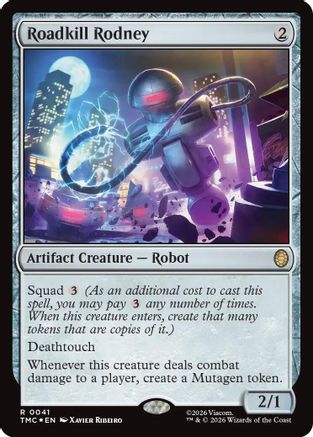 Roadkill Rodney (Surge Foil) (TMC-041) - Commander: Teenage Mutant Ninja Turtles Foil-1