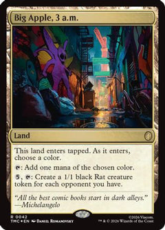 Big Apple, 3 a.m. (Surge Foil) (TMC-042) - Commander: Teenage Mutant Ninja Turtles Foil-1