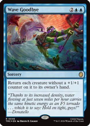 Wave Goodbye (Surge Foil) (TMC-046) - Commander: Teenage Mutant Ninja Turtles Foil-1