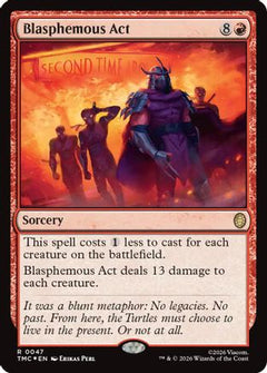 Blasphemous Act (Surge Foil) (TMC-047) - Commander: Teenage Mutant Ninja Turtles Foil-1