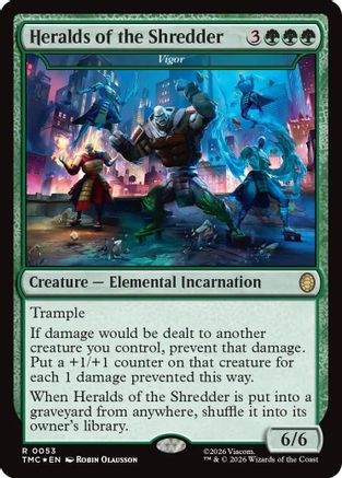 Heralds of the Shredder - Vigor (Surge Foil) (TMC-053) - Commander: Teenage Mutant Ninja Turtles Foil-1
