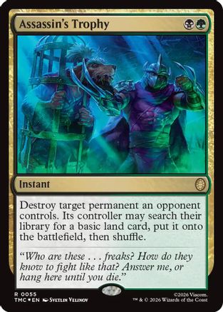 Assassin's Trophy (Surge Foil) (TMC-055) - Commander: Teenage Mutant Ninja Turtles Foil-1