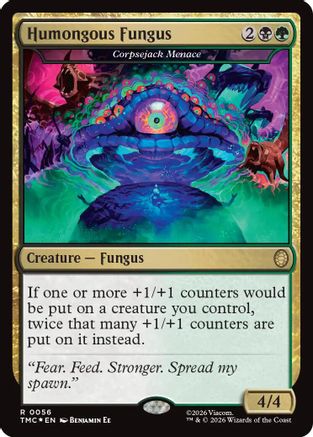Humongous Fungus - Corpsejack Menace (Surge Foil) (TMC-056) - Commander: Teenage Mutant Ninja Turtles Foil-1