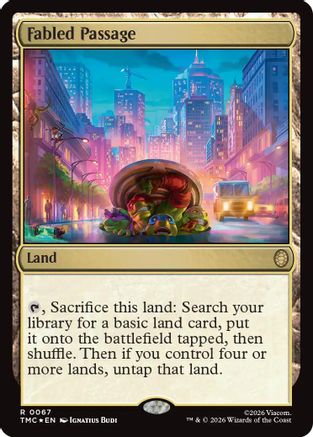 Fabled Passage (Surge Foil) (TMC-067) - Commander: Teenage Mutant Ninja Turtles Foil-1