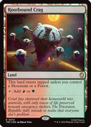 Rootbound Crag (Surge Foil) (TMC-072) - Commander: Teenage Mutant Ninja Turtles Foil-1