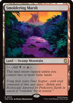 Smoldering Marsh (Surge Foil) (TMC-073) - Commander: Teenage Mutant Ninja Turtles Foil-1
