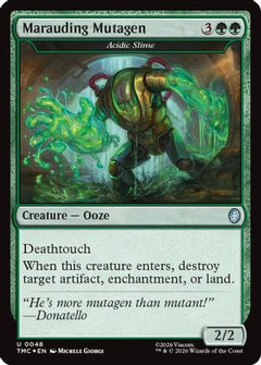 Marauding Mutagen - Acidic Slime (Surge Foil) (TMC-048) - Commander: Teenage Mutant Ninja Turtles Foil-1