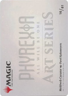 Meldweb Curator // Meldweb Curator (AONE-016) - Phyrexia: All Will Be One Art Series (Borderless)-2