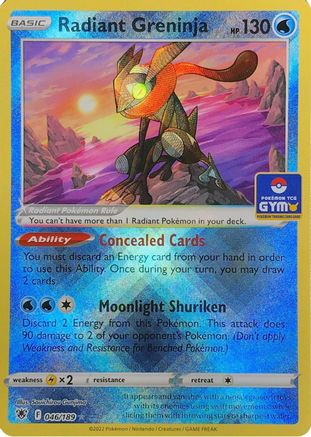 Radiant Greninja 046  - Holofoil League & Championship Cards - Radiant Rare-1