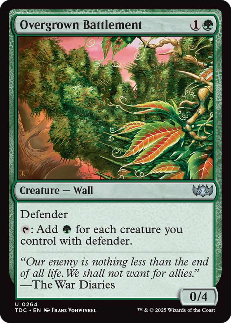 Overgrown Battlement [Tarkir: Dragonstorm Commander]-1