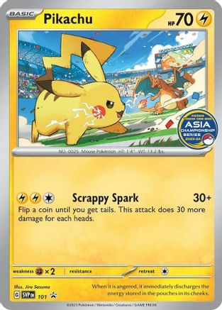 Pikachu (Asia Championship Series 23-24) 101  SV Scarlet & Violet Promo Cards - Promo-1