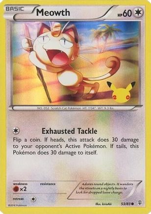 Meowth 053/83  - Holofoil Miscellaneous Cards & Products - Promo-1