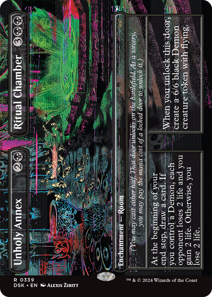 Unholy Annex // Ritual Chamber (Borderless) (DSK-339) - Duskmourn: House of Horror (Borderless)-1