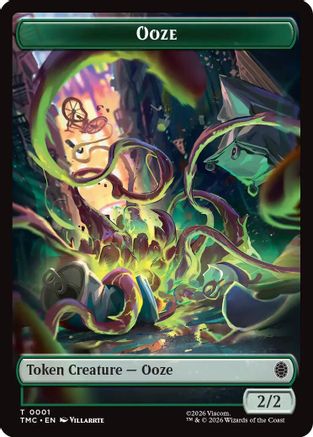 Ooze // Clue Double-Sided Token (TMC-1 // 2) - Commander: Teenage Mutant Ninja Turtles-1