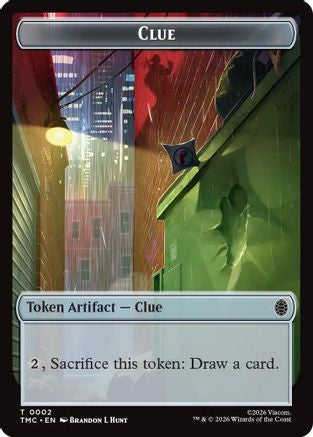 Clue // Rat Double-Sided Token (TMC-2 // 6) - Commander: Teenage Mutant Ninja Turtles-1