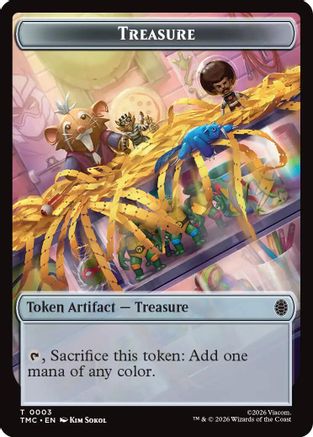 Treasure // Copy Double-Sided Token (TMC-3 // 1) - Commander: Teenage Mutant Ninja Turtles-1
