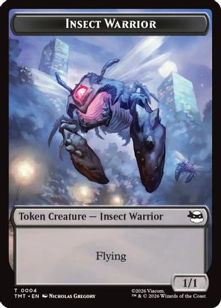 Insect Warrior // Food Double-Sided Token (TMT-4 // 8) - Teenage Mutant Ninja Turtles Foil-1