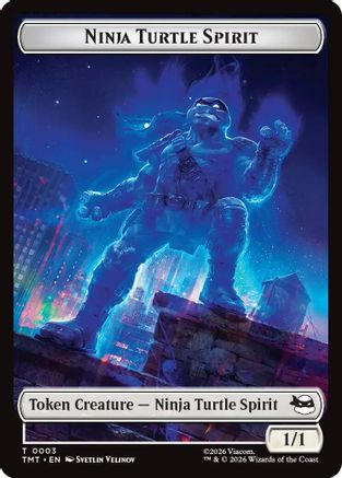 Ninja Turtle Spirit // Food Double-Sided Token (TMT-3 // 8) - Teenage Mutant Ninja Turtles-1