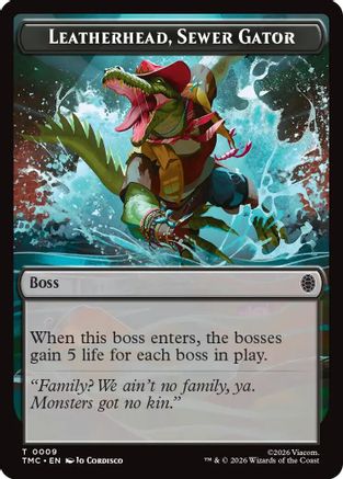 Leatherhead, Sewer Gator (TMC-009) - Commander: Teenage Mutant Ninja Turtles-1