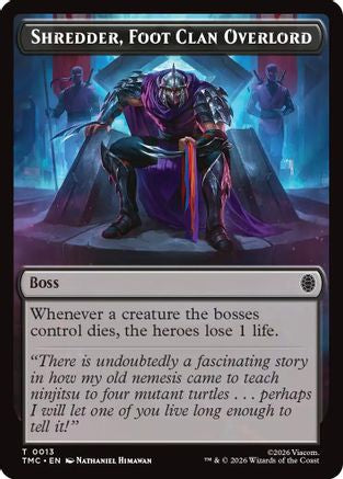 Shredder, Foot Clan Overlord (TMC-013) - Commander: Teenage Mutant Ninja Turtles-1