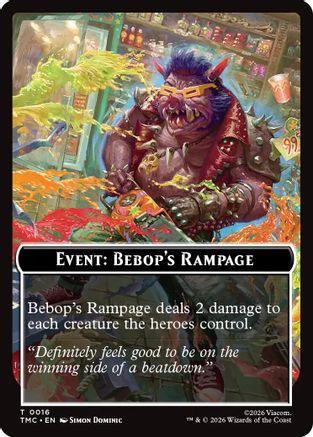 Event: Bebop's Rampage (TMC-016) - Commander: Teenage Mutant Ninja Turtles-1