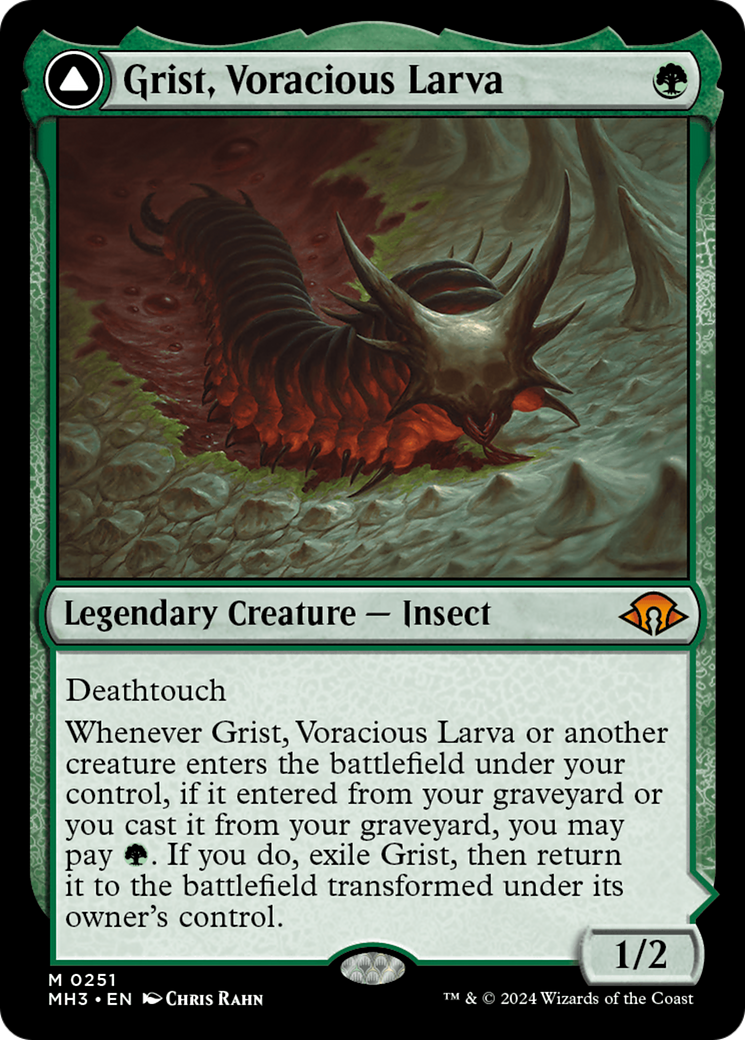 Grist, Voracious Larva // Grist, the Plague Swarm [Modern Horizons 3]-3