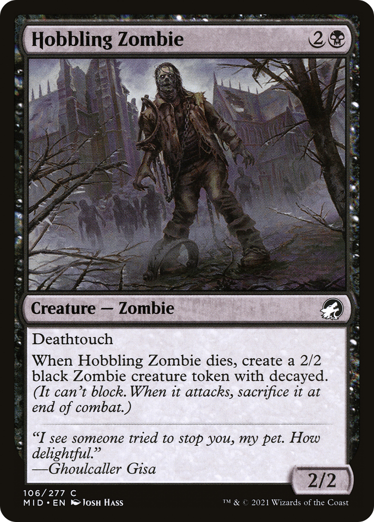 Hobbling Zombie [Innistrad: Midnight Hunt]-1